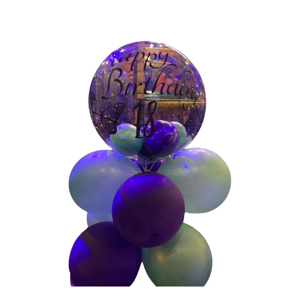 Balão bubble de aniversário