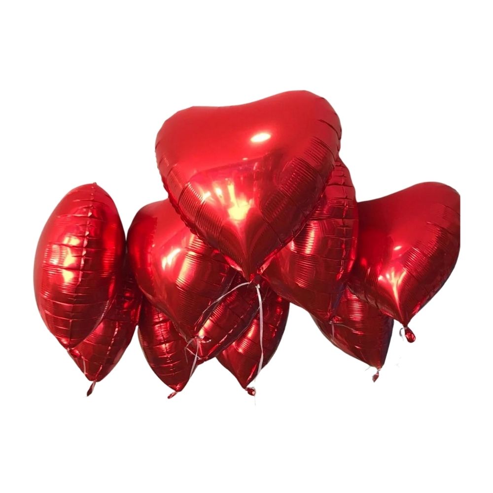 Balão de coração metalizado  (tamanho G) Balão de coração metalizado  (tamanho G)