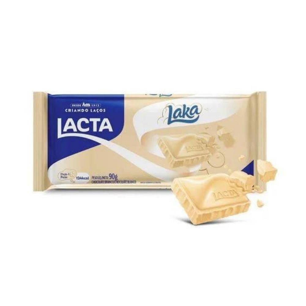 Barra de chocolate branco Laka Barra de chocolate branco Laka