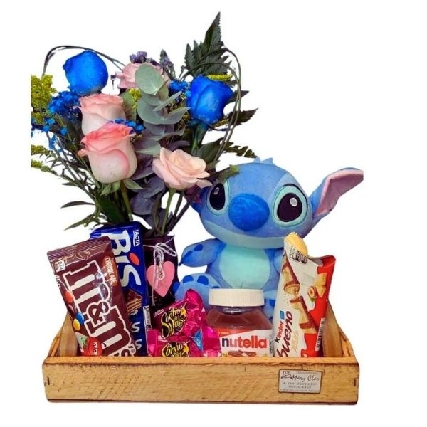 Cesta de Chocolate Stitch